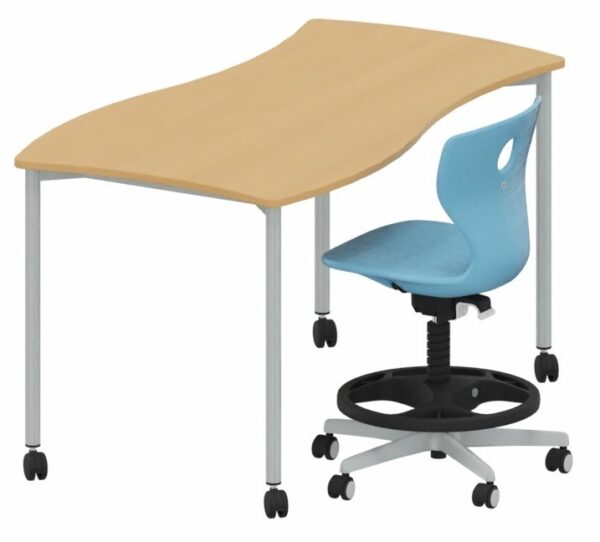 Mesa Shift+ Base de grupo con bastidor de 4 patas