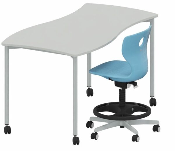 Mesa Shift+ Base de grupo con bastidor de 4 patas