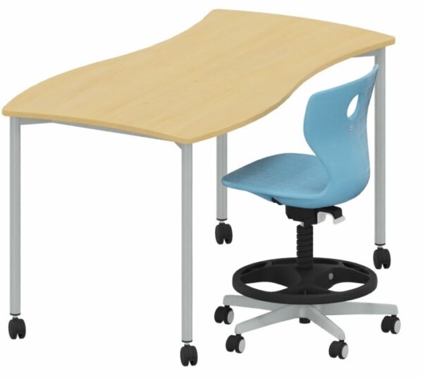 Mesa Shift+ Base de grupo con bastidor de 4 patas