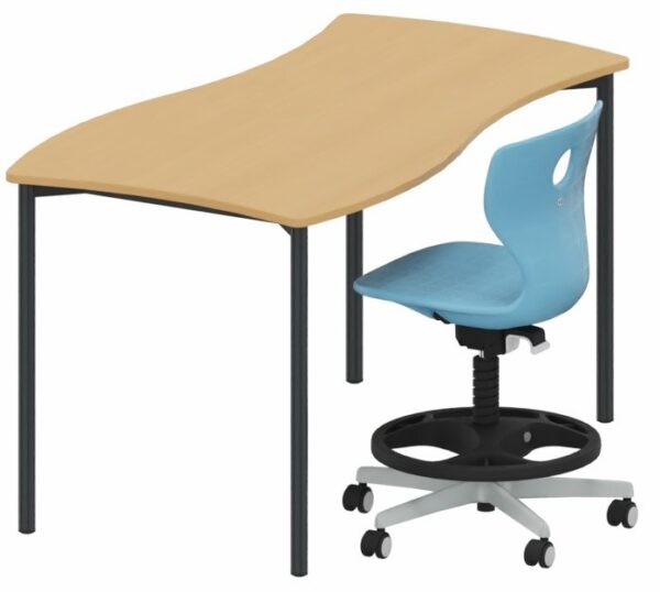 Mesa Shift+ Base de grupo con bastidor de 4 patas