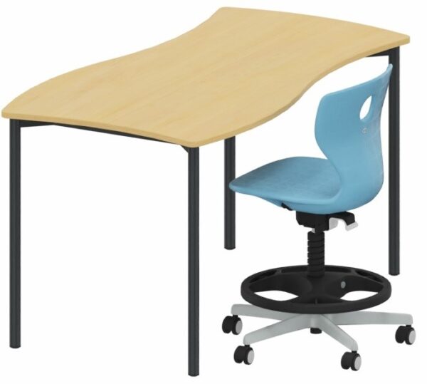 Mesa Shift+ Base de grupo con bastidor de 4 patas
