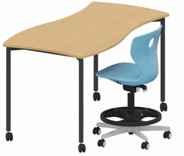 Mesa Shift+ Base de grupo con bastidor de 4 patas