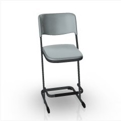 Taburete Lupo Stool con respaldo
